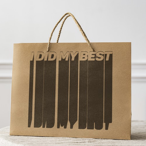 Simple gift bag designs for a gag gift company