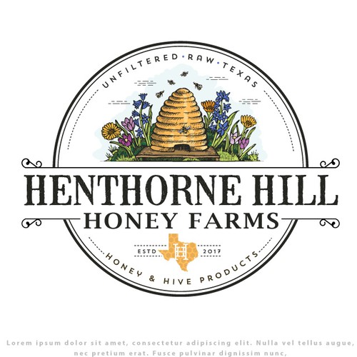 Logo for Henthorne Hill Honey Farm