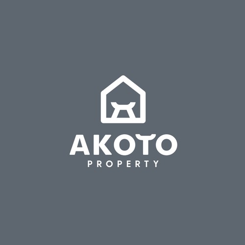 Logo, brand guide and brand identity for Akoto Property