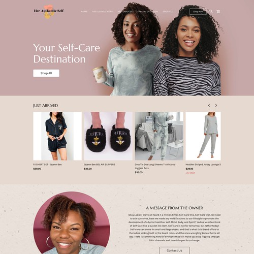 Ladies Relaxation Haven Square website design