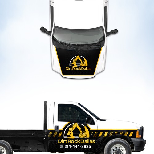 DirtRockDallas truck Wrap