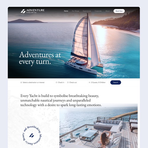 Luxury Travel Company Website Design