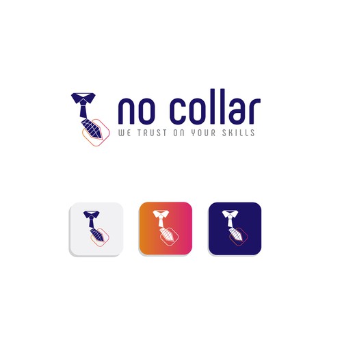 NO COLLAR Logo Design.