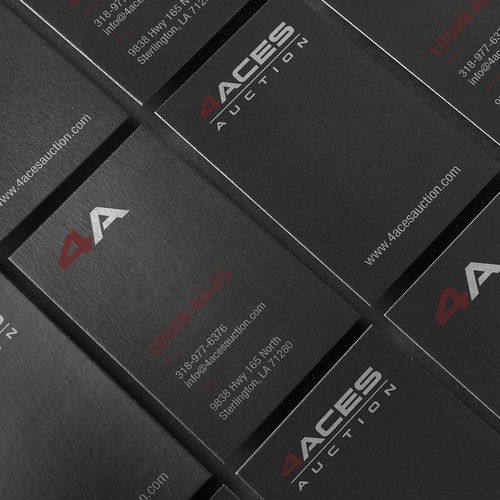 Black business card