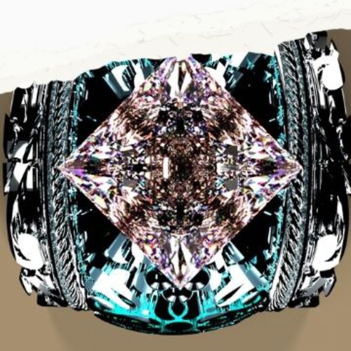 An illustration contest with custom ring created in 3D.