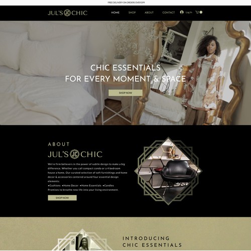 Jul's Chic Designs - Wix website