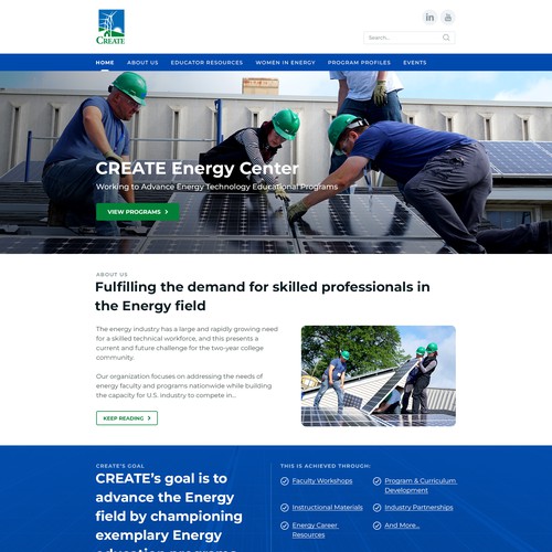 Home page for CREATE