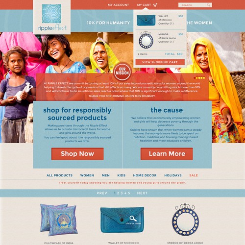 Ripple Effect needs a new website design