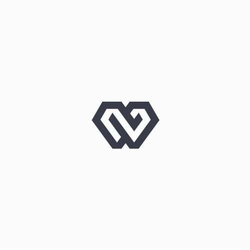 Modern geometric monogram