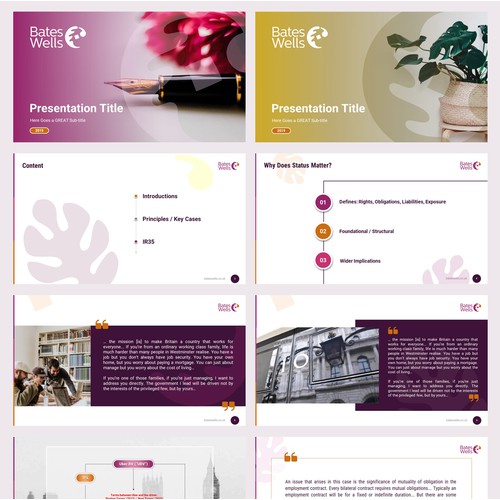 Presentation for a consultation firm