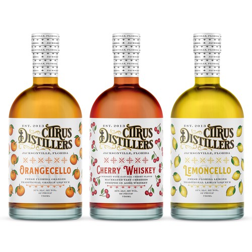 Lemoncello, Orangecello, Cherry Whiskey