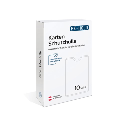 Clean simple card packaging