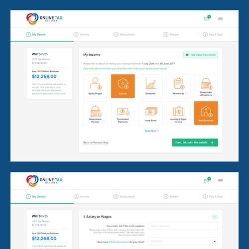 Online Tax Web App