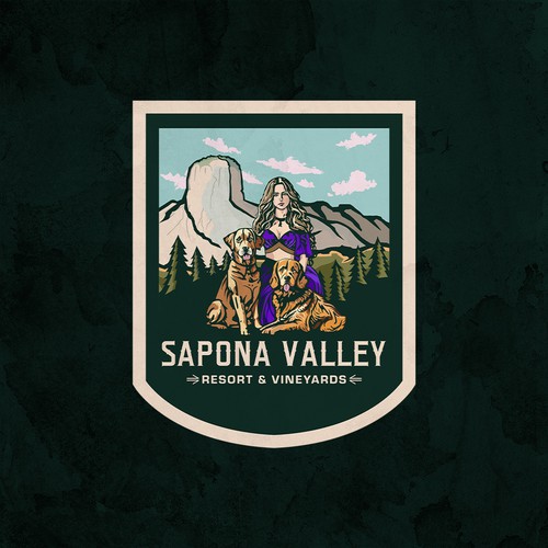exciting branding for a glamping and wine destination in the east coasts largest wine making region
