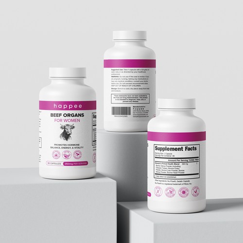 Beef Organs for Women Label Design