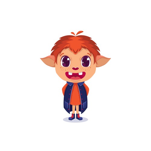 Cut little mascot