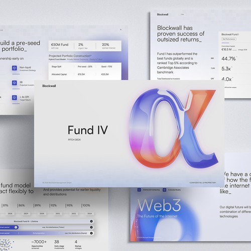 Presentation Pitch Deck Template for innovative Crypto Investment Fund