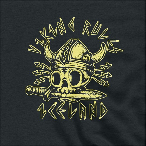 T shirt for a giftshop in Iceland