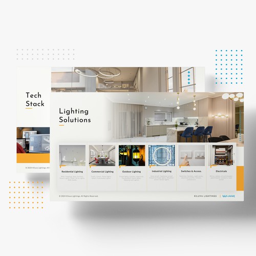 Pitch Deck Presentation for Lighting Company in Saudi Arabia