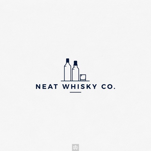Logo for modern whisky service