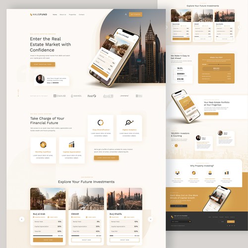 HausFund Homepage Design