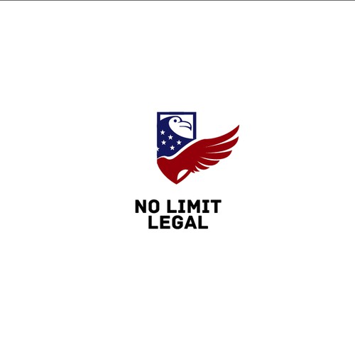 No limit Legal (patriotic logo for law firm)