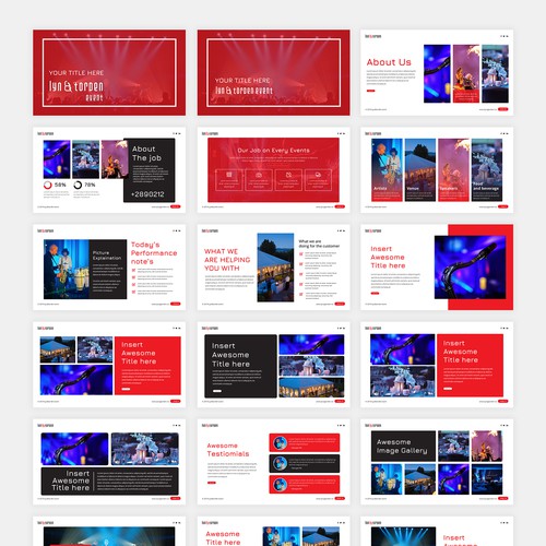 Powerpoint for event company